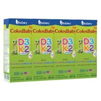 Sữa Uống Dinh Dưỡng Colosbaby Gold D3K2 180ml (lốc 4 hộp)