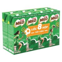 Sữa uống dinh dưỡng lúa mạch Nestlé® Milo có đường 180ml (Lốc 8)