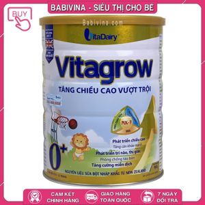 Sữa Vitagrow 0+ 900G (trẻ từ 0-12 tháng)