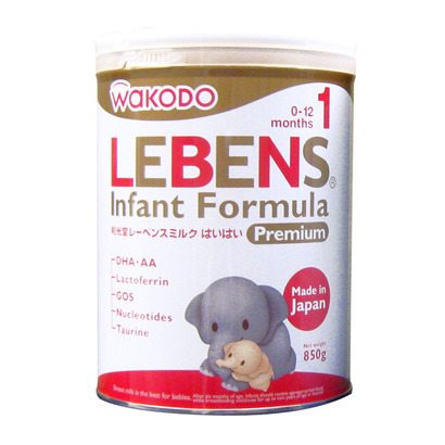 Sữa bột Wakodo Lebens 1 - hộp 850g (dành cho trẻ từ 0-12 tháng tuổi)