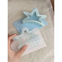 Sữa Xanh Nơ Lấy Kẹp Cá Mập Kẹp Tóc Acrylic Lấy Kích Thước Lớn Kẹp Tóc