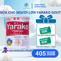 Sữa YARAKO PREMIUM GOUT Hỗ Trợ Hiệu Quả Cho Người Bệnh Gout Bổ Sung Dinh Dưỡng Hữu Hiệu Chính Hãng Hộp 400g900g