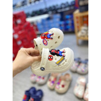 Sục cho bé, Sục hình sticker siêu nhân cho bé trai, Sục crocs cho bé trai size 24-35