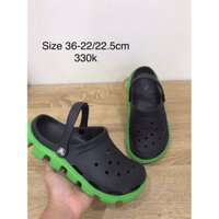 sục crocs 2hand size 36, độ mới cao hình chụp thật