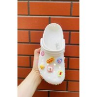 Sục crocs band viền tim