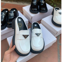 Sục Đốc Nữ Oxford Prada 💖𝙁𝙍𝙀𝙀𝙎𝙃𝙄𝙋💖 Giày Nữ Đế Cao 5 cm, Phong Cách Hàn, Nhật sang trọng nữ tính xinh xắn
