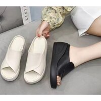 Sục giày hở mũi hở gót đế xuồng cao 5 - 6 phân.