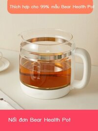 Sức Khỏe Gấu Phụ Kiện Nồi Thân Nồi Thủy Tinh Đa Năng Thân Nồi Đơn Không Nắp YSH-B18H8/A15W6