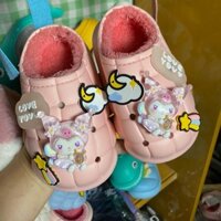 Sục Lót Lông labubu Hót Siêu Cute Đáng Yêu , Sục Hình Các Con Vật Lót Lông Đáng Yêu Chống Thấm Nước Cho Bé