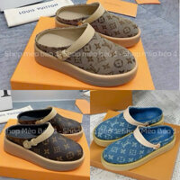 Sục lv vân hoạ tiết đế bánh mỳ đai ngang fullbox