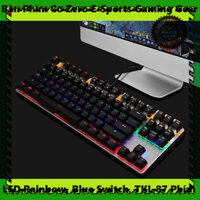 Sức Mạnh Đích Thực của Bàn Phím Cơ Zero E-Sports Gaming Gear - LED Rainbow, Blue Switch, Thiết Kế TKL 87 Phím Đẳng Cấp