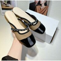 Sục nâu vá mũi đen quai vắt ngang đế bệt