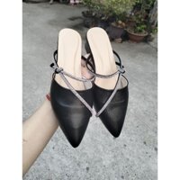Sục Nữ phối dây đá xoàn thắt nơ 3cm  bigsize 35_45