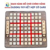 Sudoku Kết Hợp Cờ Caro Cho Bé Vui Chơi Rèn Luyện Trí Tuệ, Đồ Chơi Gỗ Boardgame