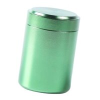 Sugar Coffee Tea Candy Tin Jar Container Airtight Storage 80ml Rose Purple - Green