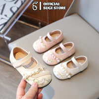 SUGE Trung Quốc hanfu thêu giày Vintage giày da nhỏ