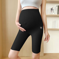 Sugemiusi Hàng có sẵn Quần legging bà bầu mùa hè mỏng năm điểm Quần tập Yoga Quần cá mập Trang phục bà bầu Trang phục mùa hè
