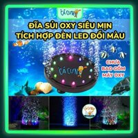 Sủi Đĩa Led hồ cá - Dĩa Sủi tích hợp Đèn Led đổi màu trang trí cho bể cá cảnh Q9 (HÀNG CÔNG TY)