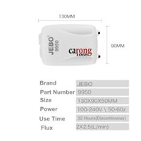 Sủi oxy chạy pin sạc JEBO 9950 Aquarium Air Pump AC/DC Dual Use For Aquarium Fish Tank Portable Pump Adjustable Air 24h
