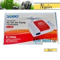 Sủi Oxy Tích Điện Hồ Cá SOBO SB 10000 (Tặng 2m dây+2 sủi oxy)