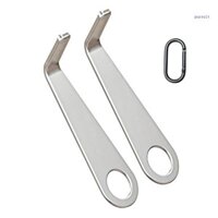 Suit 2 chiếc Chuông cửa bằng thép không gỉ Bộ công cụ chìa khóa Phụ kiện có mô hình