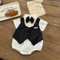 suit body bé trai đen