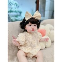 Suit Hoa Hồng tặng kèm bờm nơ xinh sắn cho bé gái