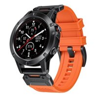 Suitable for Garmin special forces watch straps in two sections, 22MM/26mm stainless steel+rubber quick release strap