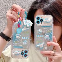 Suitable for OPPO mobile phone case Reno9/Reno8/Reno7pro/reno6/7z/8T/5 new cartoon laser flip mirror Yugui dog anti-fall mobile phone case soft case R17 couple A53/A9 2020/4Z 5G/F11/A31/A15/A3S/A77/Findx3pro