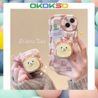 Suitable for OPPO phone case Reno9/Reno8/Reno7pro/reno6/7z/5 new cartoon pink check anti-fall mobile phone case soft case R17 couple A53/A9 2020/2F/F11/A31/A3S/A77/Findx3pro