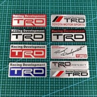 Suitable for Toyota TRD Car Stickers Modification Car Metal Decoration Tail Tag Car Body Logo on Both Sides Personalized Creative Three-Dimensional HE18