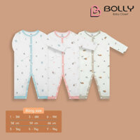 Suite, bộ dài tay, cộc tay Bolly Baby chất tăm tre cao cấp thoáng mát cho bé Misan.HCM