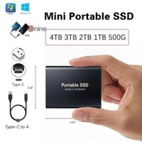 Sujian444 4TB / 2TB / 1TBGB Đĩa cứng di động Loại C USB3.1 SSD di động Ổ cứng thể rắn NICE