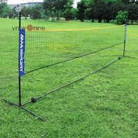 Sujian444 Giá đỡ lưới cầu lông ngoài trời Giá đỡ cầu lông gấp di động Tiêu chuẩn đơn giản Thép không gỉ dày NICE