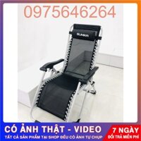 SUMIKA--- Ghế xếp thư giãn SUMIKA 179M - Tặng kèm nệm và khay đựng ly, khóa kim loại, tải trọng 300kg