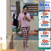 [Summer Bigsize 55kg 75kg] Set Đồ Ngủ Bigsize Thun Cotton Mềm Mại