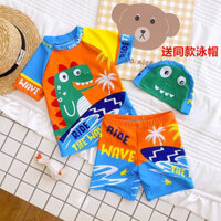 Summer Children's Swimsuit Boy Cute Cartoon Baby Split Quick-Drying Swimwear Suit Children Swimsuit for Boys 7E70