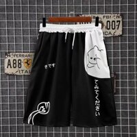 Summer Fashion Men's Summer Fashion Cartoon Bear Print Sports Shorts Contrast Contrast Color Coordinator