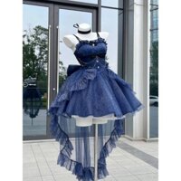 Summer New French Tea Break First Love Sense Niche Fashion Waist Trimming Slimming Thin and Glittering Trailing Dress Short Skirt Female Fashion