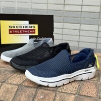 Summer new Skechers men's shoes slip-on slip-ons, lightweight breathable walking shoes, casual sports shoes