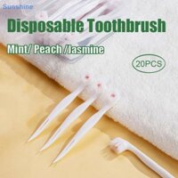 Sun 20 Chiếc Di Động Du Lịch Bàn Chải Đánh Răng Mini Nổ Hạt Bàn Chải Đánh Răng Dùng Một Lần Người Lớn Làm Sạch Bàn Chải Đánh Răng Chăm Sóc Răng Miệng VN