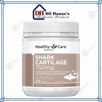 Sụn cá của Úc - Healthy Care Shark Cartilage 750mg 200 viên