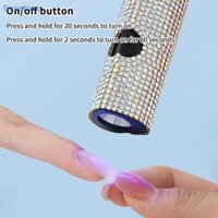Sun Cầm Tay Tia UV Đèn Móng Tay Mini Cho Gel Sơn Móng Tay 3W Đèn LED Di Động Không Dây Sạc USB Máy Sấy Móng Tay VN