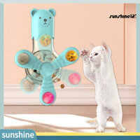 [Sun] Đồ chơi rò rỉ thức ăn cho thú cưng Quạt xoay tương tác Đồ chơi phân phối thức ăn cho mèo Đồ dùng cho thú cưng ăn chậm sáng tạo