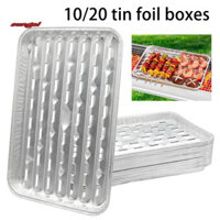 Sun _ Mỡ Kiểm Soát Khay Nướng Bánh Giấy Nhôm Khay Nướng Bánh 10 / 20 Chiếc Chảo Lá Nhôm Khay Nướng Bánh Hạng Nặng Có Đáy Gân Cho Nhu Cầu Nấu Ăn Đông Nam Á
