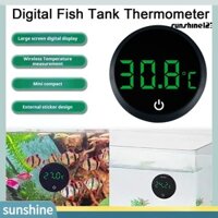 [Sun] Nhiệt kế kỹ thuật số bể cá Màn hình LED Nhiệt kế bể cá Thiết kế gắn trên không dây Đo nhiệt độ nước Terrarium