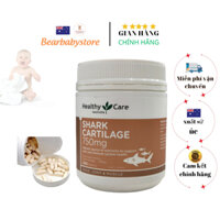 Sụn Vi Cá Mập Healthy Care Shark Cartilage 750mg 200 viên Bổ Xương Khớp của ÚC