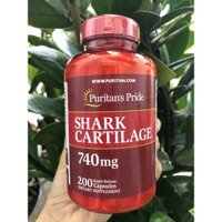 Sụn vi cá mập Shark Cartilage 740mg Puritan’s Pride 200 viên