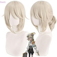 Sun1 > Identity V Edgar Walden Cosplay Tóc Giả Kem Trắng Đuôi Ngựa Uốn Tóc Halloween Giáng Sinh Người Phụ Nữ Cos Đạo Cụ Vai Trò Chơi Carnaval Cũng