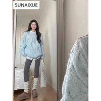 SUNAIXUE áo len cardigan áo khoác cardigan Cổ điển INS phổ biến Casual WLQ2490I86 38Z240919